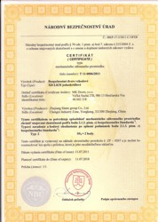 MK DOORS - certifikáty